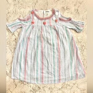 Hatley Striped Kids Dress - Blue and Pink